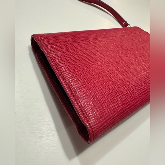 Cole Haan leather wristlet clutch with provided sling - Picture 6 of 13